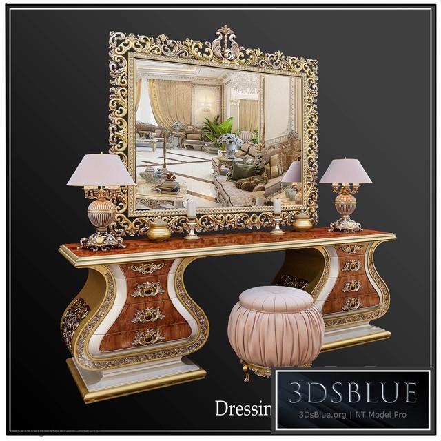 DRESSING TABLE, MIRROR "PASHA CAPPELLETTI"