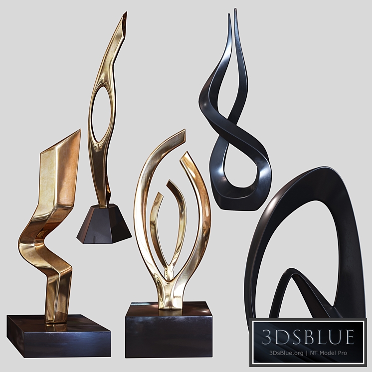 Sculptures set by Burlini and Kagan