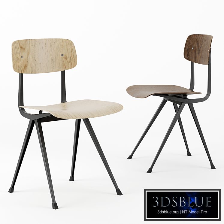 Result chair by HAY in oak and smoked oak