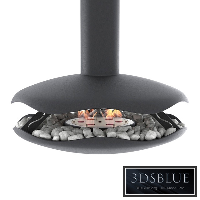 Animated bio-fireplace Perola