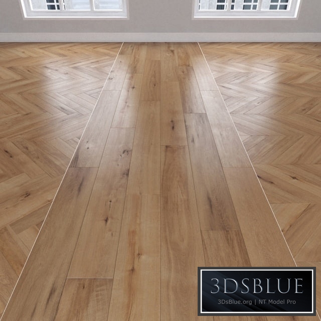 Parquet Oak, 3 types: herringbone, linear, chevron.