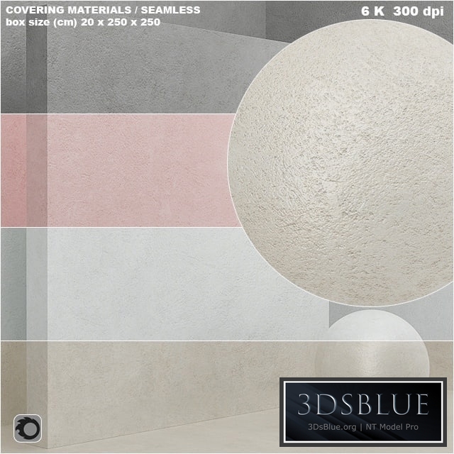 Material (seamless) - coating, stone, plaster set 56