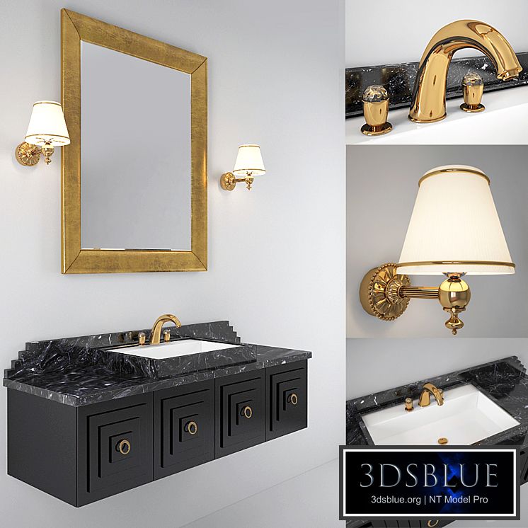 bathroom furniture Armadi Art Nero