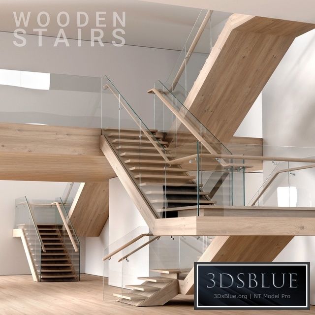 Wooden stairs