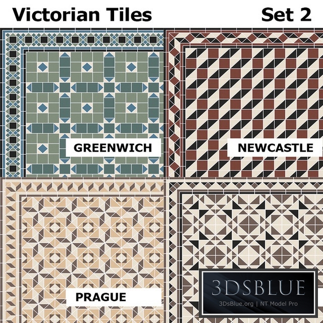 Topcer Victorian Tiles Set2