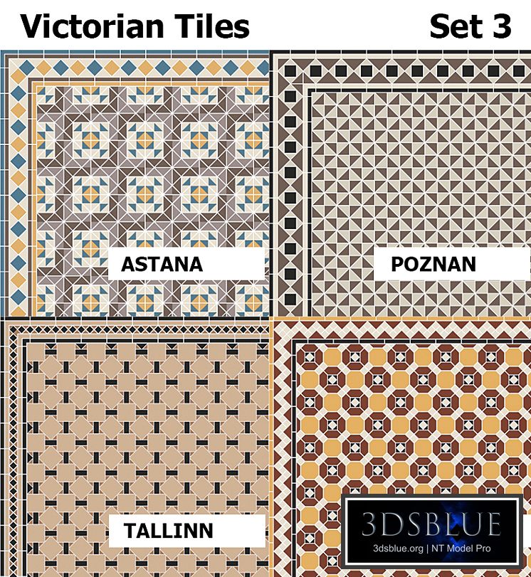 Topcer Victorian Tiles Set3