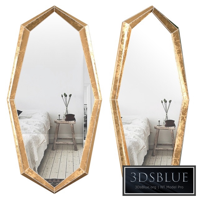 Gold Octagonal Mirror - Eichholtz Narcissus 112695