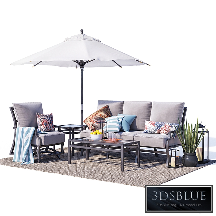 Canyon metal furniture set