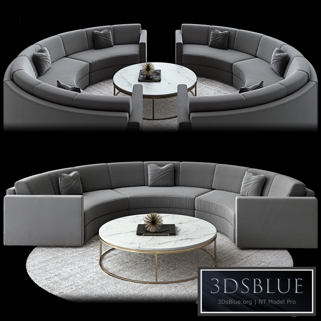 Curve sofa Restoration Hardware