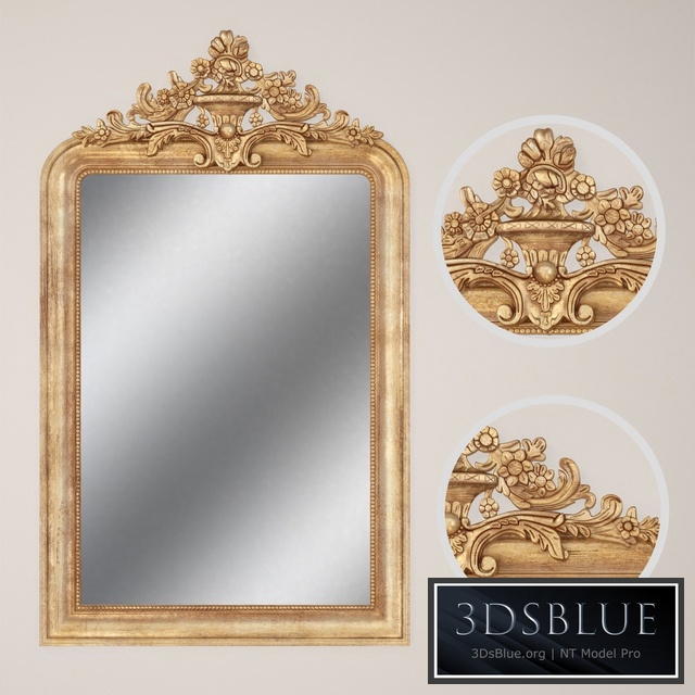 Louis Philippe Gilt Mirror, Restoration Hardware