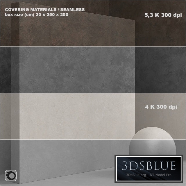 Material (seamless) - coating, concrete, plaster set 59