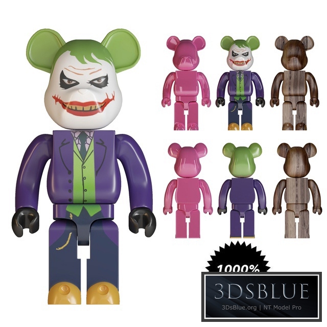 joker bearbrick size 1000%