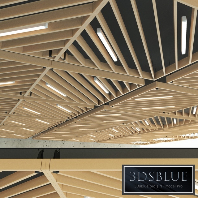 Wooden suspended ceiling 13