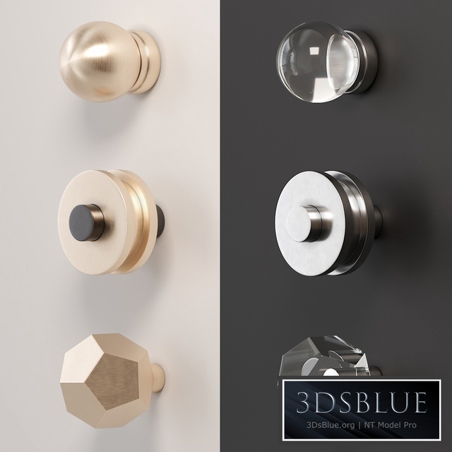 A set of furniture handles (buttons)