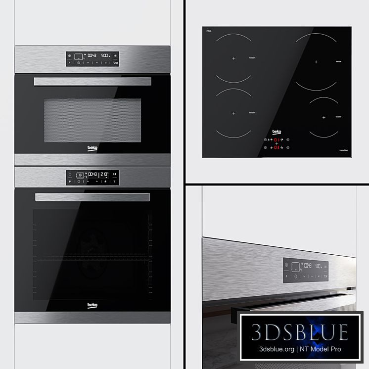 Beko - oven BIM32400, compact oven BQW12400 and hob HII64400AT