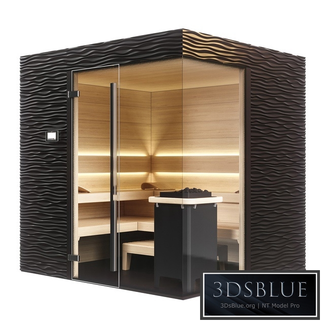 KLAFS Design Sauna Shape with sauna heater sanarium majus