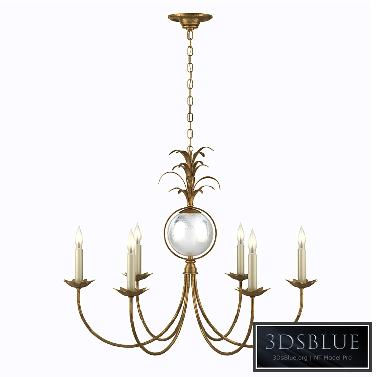 EF Chapman Gramercy 6 Light 33 inch Gilded Iron Chandelier Ceiling Light