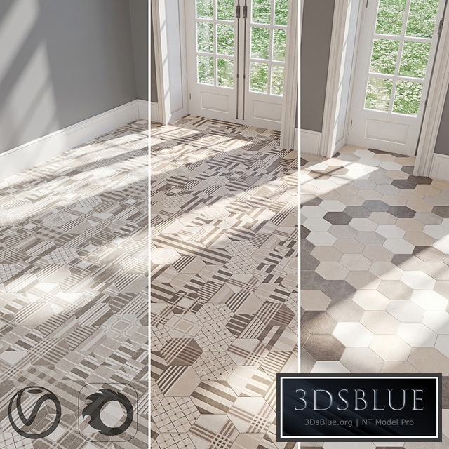 EQUIPE Hexatile / Cement / GEO Gray / GEO Sand / Black / Gray / Mink / Mud / Sand / White