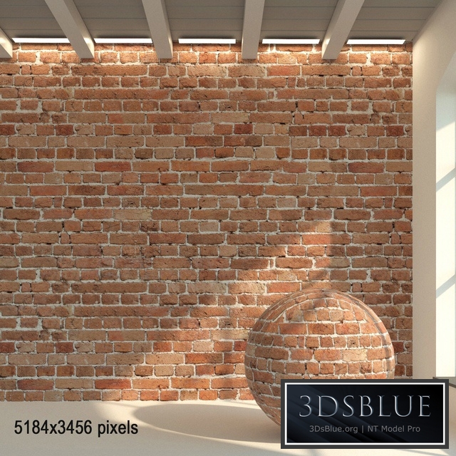 Brick wall. Old brick. 46