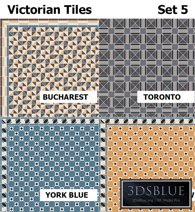 Topcer Victorian Tiles Set5