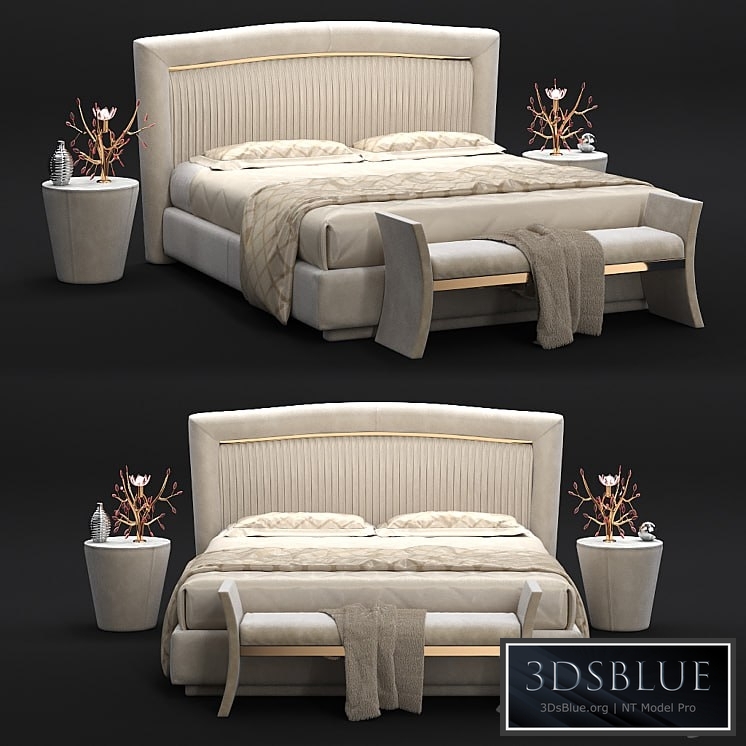 Bed Portofino Plissè and couch RICHARD