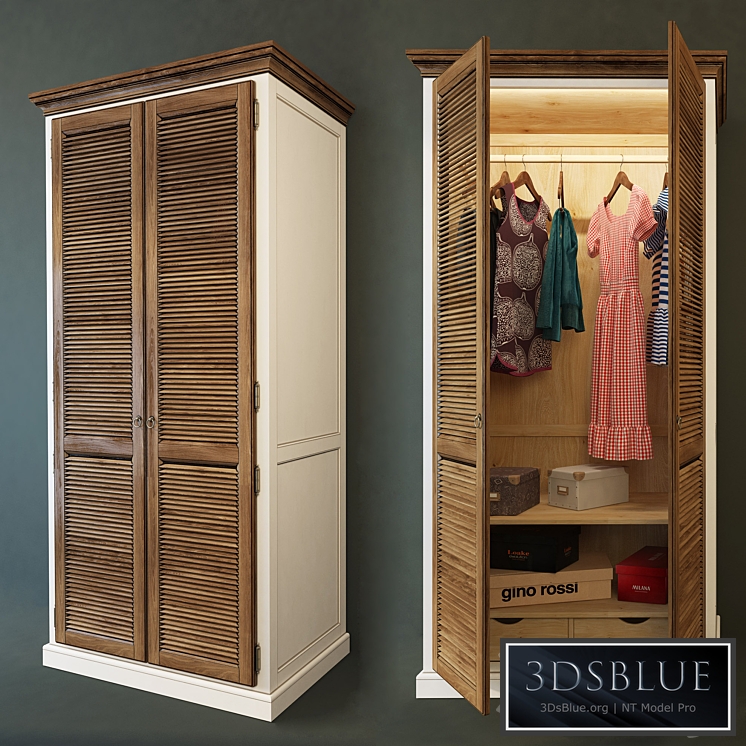 Wardrobe 2-door Folk. Wellige