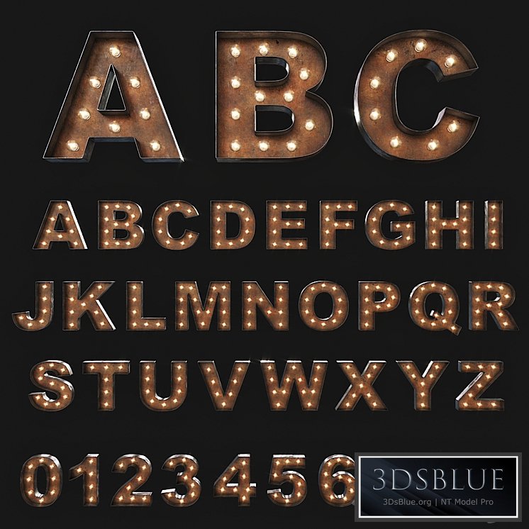 Vintage Marquee Letters / Illuminated letters