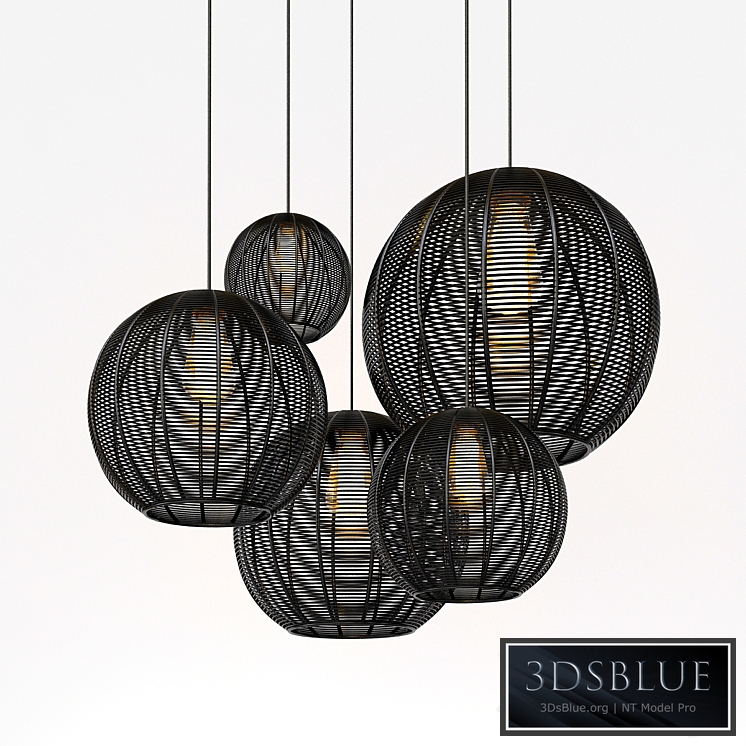 Modern Basket Pendant