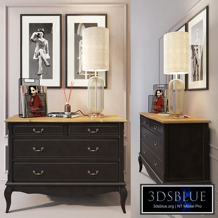 Chest of leontin Black. Whatnot