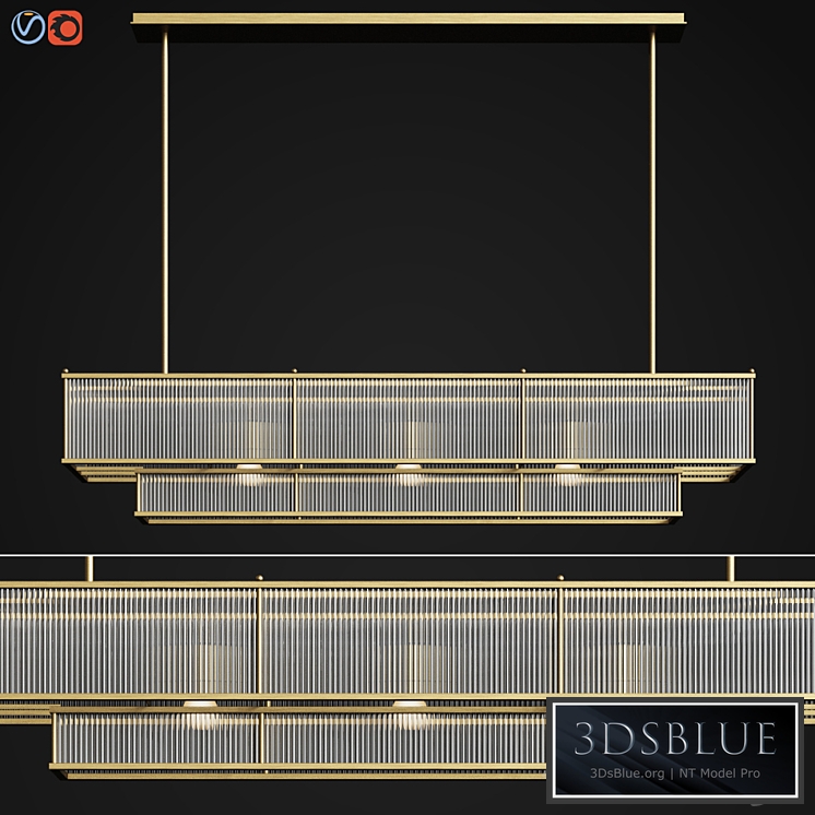 Marais Linear Chandelier 60 Restoration Hardware