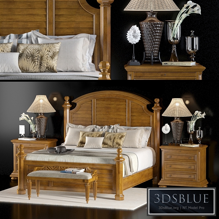 lexington home brands charlestown bed (king size)