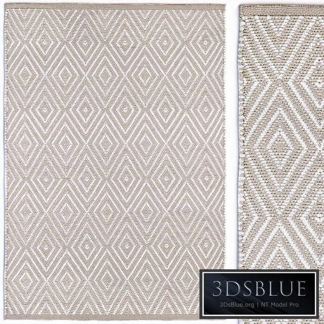 Dash & Albert Diamond White Rug Carpet
