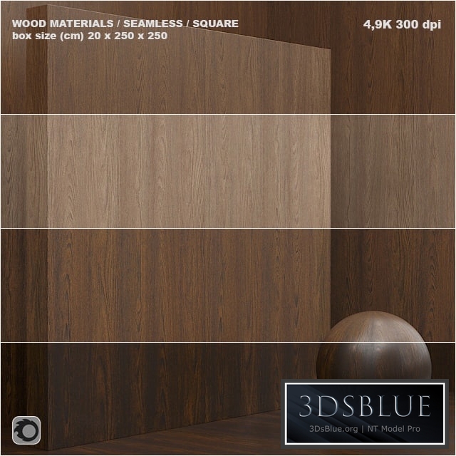 Material wood / veneer (seamless) - set 36