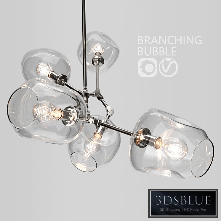 Branching bubble 5 lamps