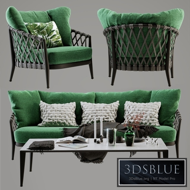 B & B Italia Erica Sofa and Chair