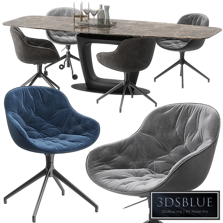 Calligaris Orbital table set