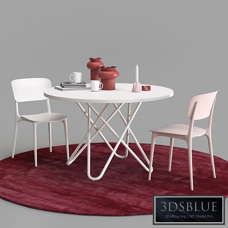 Calligaris Liberty chair and Stellar table set