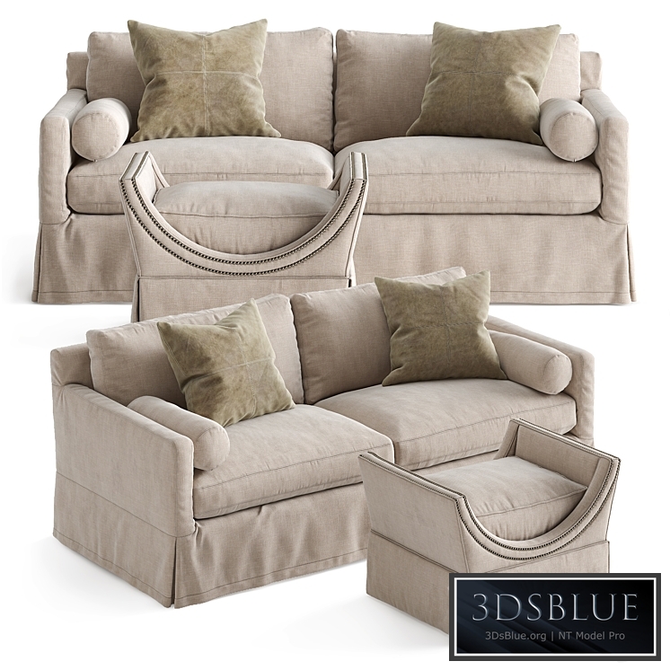 Hayes Sofa & Gayle Ottoman