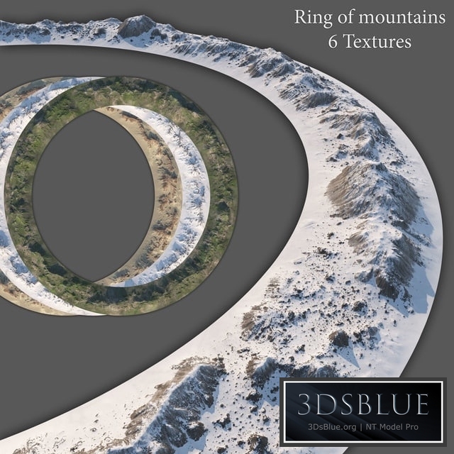 Ring of mountains + 6 Textures