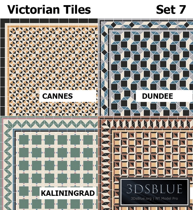 Topcer Victorian Tiles Set7