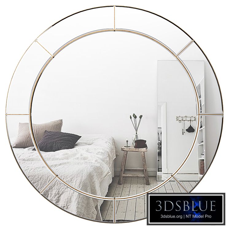 Large Round Wall Mirror BRYS3835
