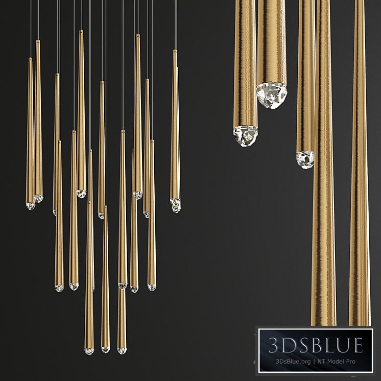 RH Aquitaine Round Chandelier - Brass