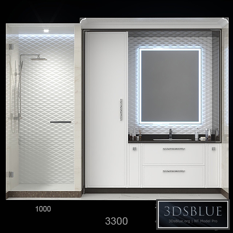 Furniture and decor in the bathroom 2.