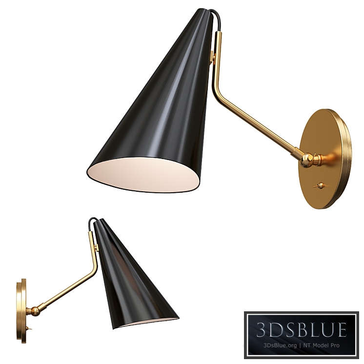 Vc Light Clemente Wall Lamp in Black