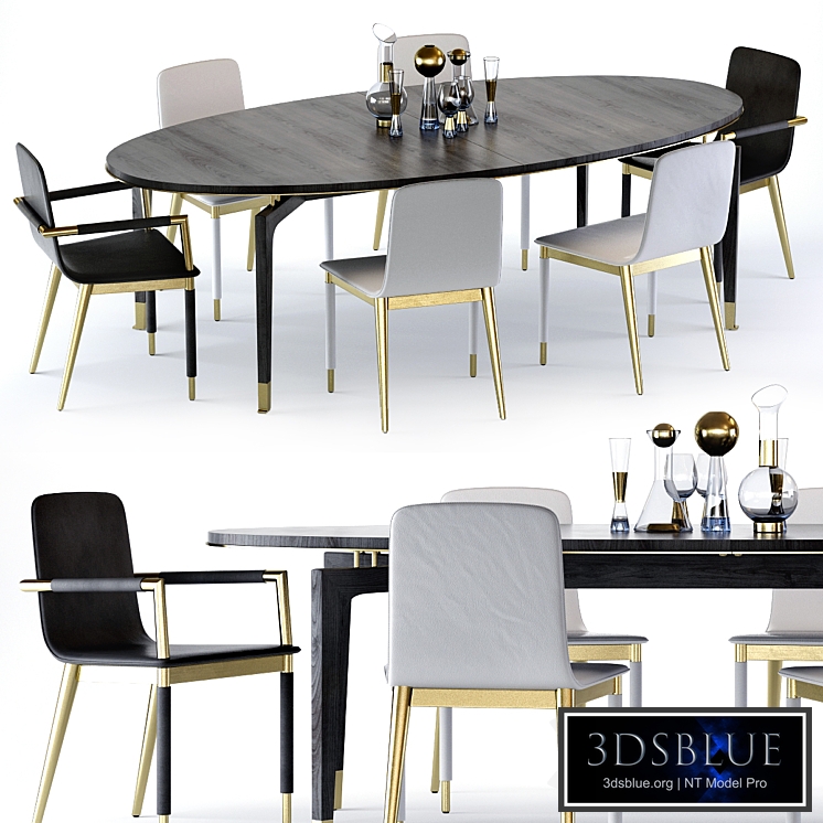 Baker Vendome Table and Folio Chair