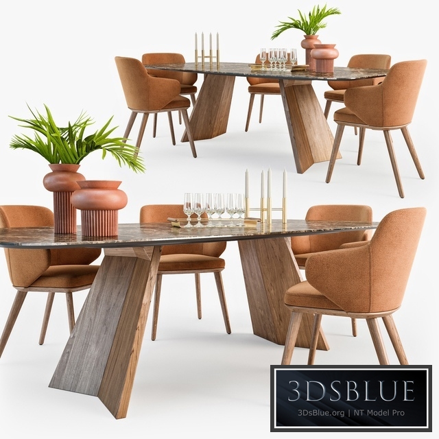 Calligaris Foyer armchair Icaro table set01