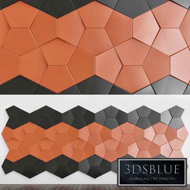 Plaster 3D panels Alivio Nexus series