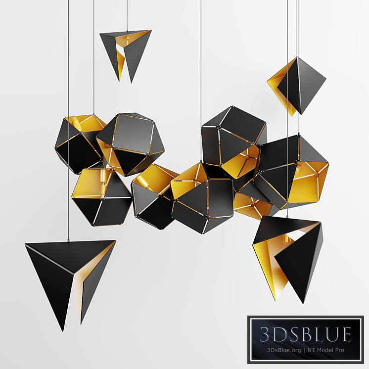 Welles Long Chandelier. Aarevalo STEALTH.