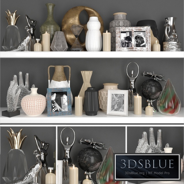 Huge decor set with figurines and candles