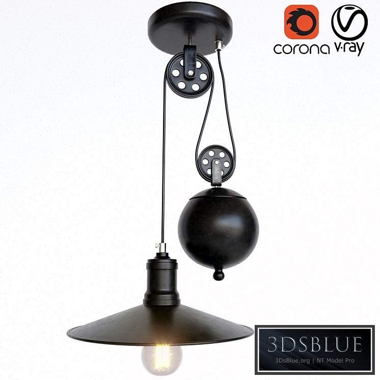 18-Chandelier with counterweight